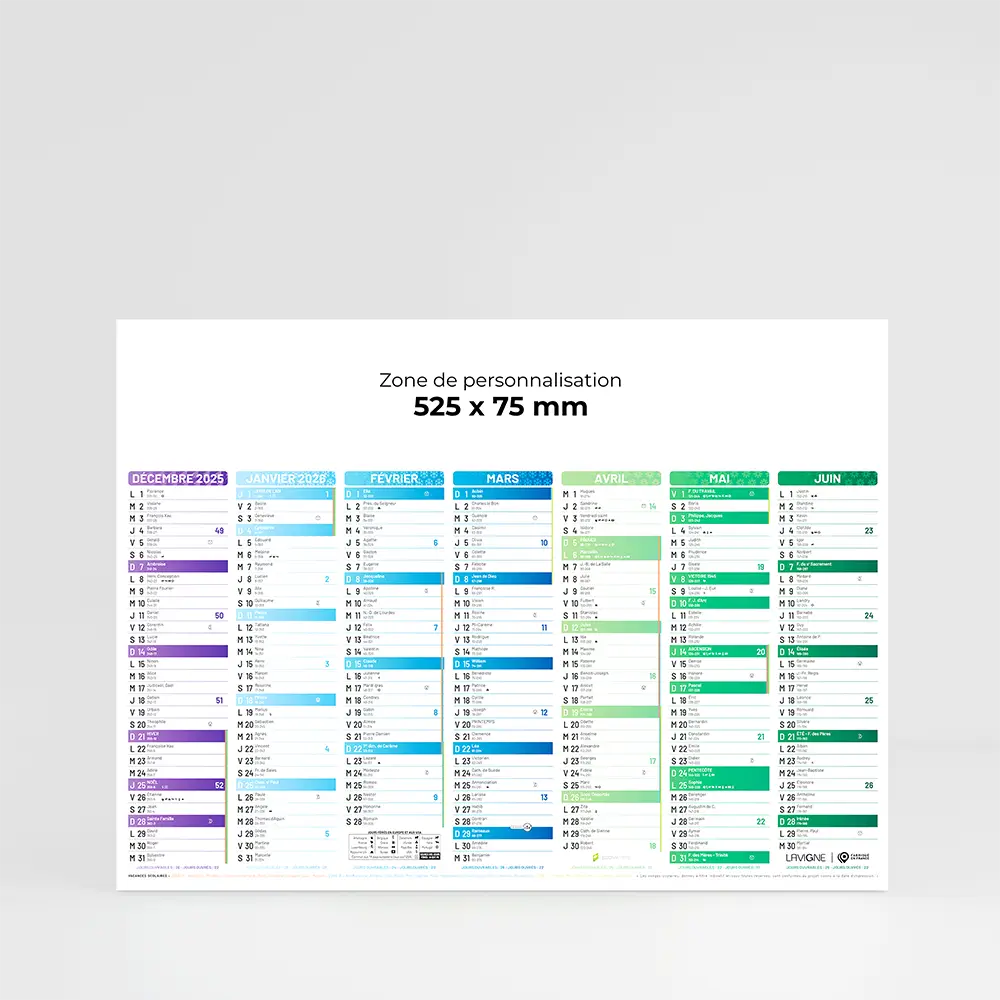 Banque grand format 550 x 405 mm REF 111